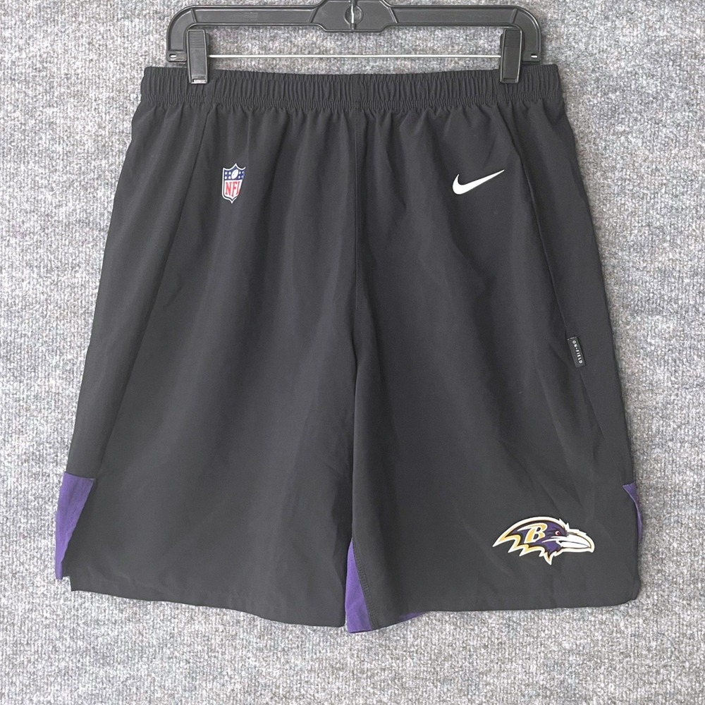 Nike Baltimore Ravens NFL On-Field Dri-FIT Shorts Mens Large Black CI2385-010